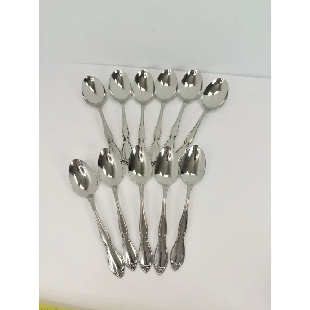 Oneida CHATEAU Set of 6 Soup Spoons 5 Teaspoons Replacements Crafting